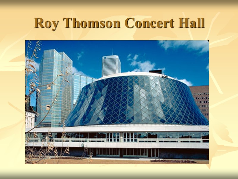 Roy Thomson Concert Hall